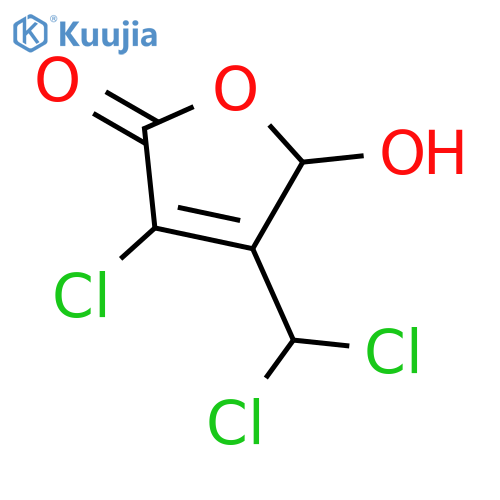 3-Chloro-4-(dichloromethyl)-5-hydroxy-2(5H)-furanone structure