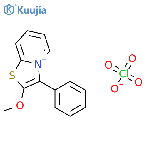 Thiazolo[3,2-a]pyridinium, 2-methoxy-3-phenyl-, perchlorate structure