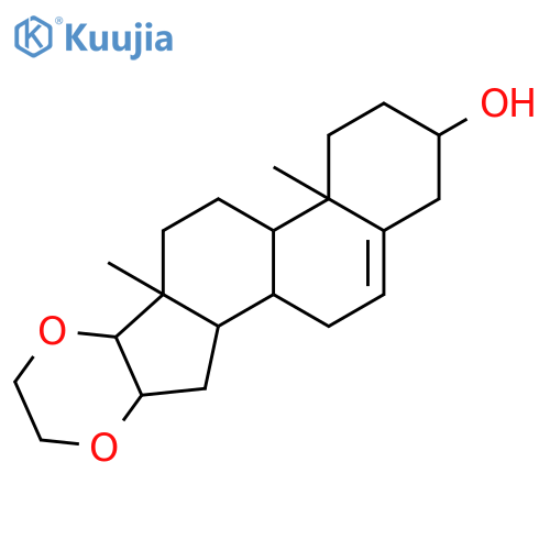 17-ethylenedioxy-androst-5-en-3beta-ol structure