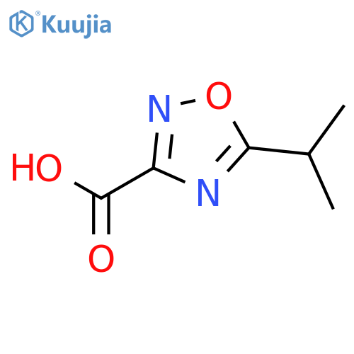 5-(propan-2-yl)-1,2,4-oxadiazole-3-carboxylic acid structure