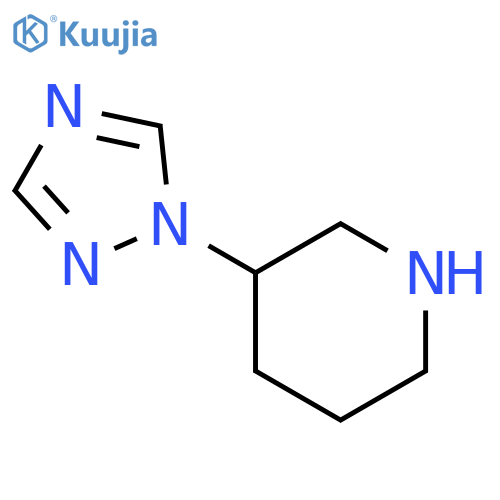3-(1H-1,2,4-triazol-1-yl)piperidine structure