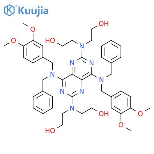 Ethanol,2,2',2'',2'''-[[4,8-bis[[(3,4-dimethoxyphenyl)methyl]methylamino]pyrimido[5,4-d]pyrimidine-2,6-diyl]dinitrilo]tetrakis- structure