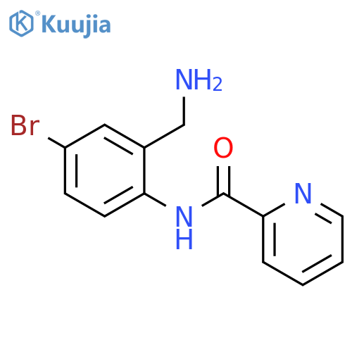 2-Pyridinecarboxamide, N-[2-(aminomethyl)-4-bromophenyl]- structure
