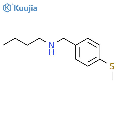 N-[4-(methylsulfanyl)benzyl]butan-1-amine structure