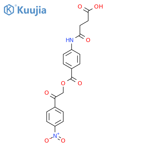 4-(4-{2-(4-Nitrophenyl)-2-oxoethoxycarbonyl}-phenyl)amino-4-oxobutanoic acid structure