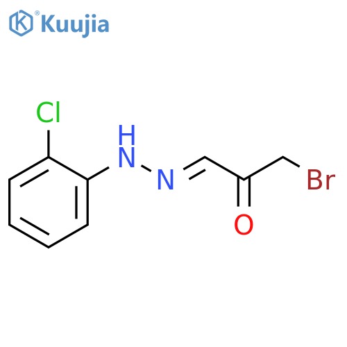 PROPANAL, 3-BROMO-2-OXO-, 1-[(2-CHLOROPHENYL)HYDRAZONE] structure