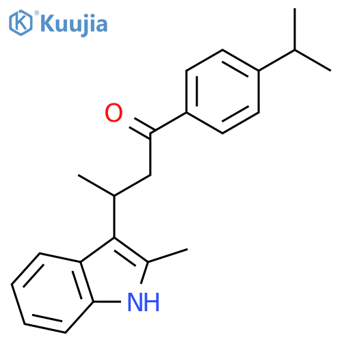 1-Butanone, 1-[4-(1-methylethyl)phenyl]-3-(2-methyl-1H-indol-3-yl)- structure