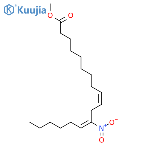 9,12-Octadecadienoic acid, 12-nitro-, methyl ester, (9Z,12E)- structure