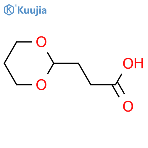 3-(1,3-Dioxan-2-yl)propionic acid structure