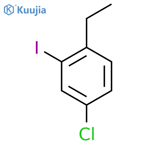 Benzene, 4-chloro-1-ethyl-2-iodo- structure