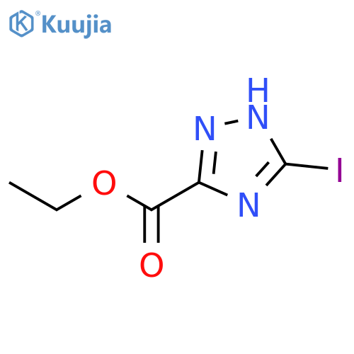 Ethyl 5-iodo-1h-1,2,4-triazole-3-carboxylate structure