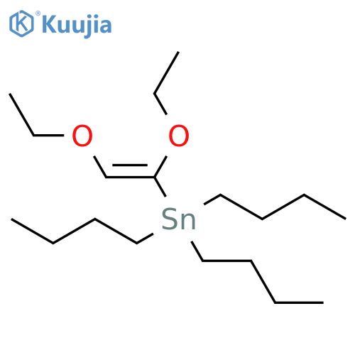 STANNANE, TRIBUTYL[(1E)-1,2-DIETHOXYETHENYL]- structure