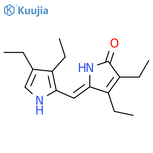 2H-Pyrrol-2-one,5-[(3,4-diethyl-1H-pyrrol-2-yl)methylene]-3,4-diethyl-1,5-dihydro-, (Z)- structure