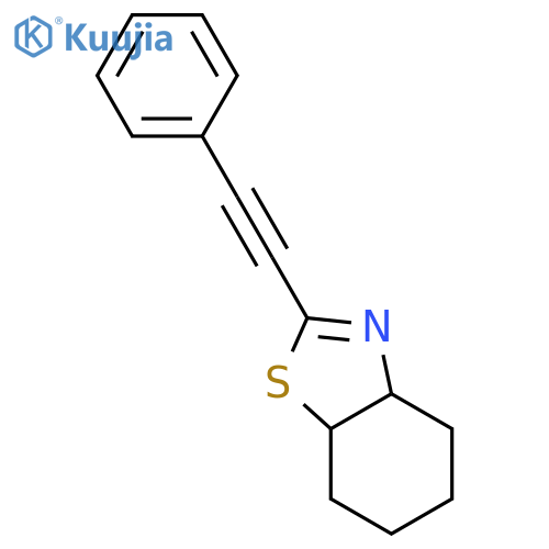 Benzothiazole, 3a,4,5,6,7,7a-hexahydro-2-(phenylethynyl)-, cis- structure