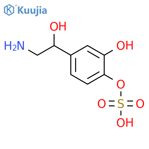 1,2-Benzenediol, 4-(2-amino-1-hydroxyethyl)-, mono(hydrogen sulfate)(ester), (R)- structure