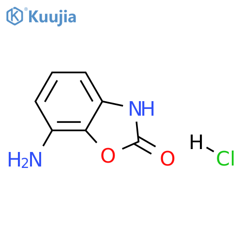 7-amino-2,3-dihydro-1,3-benzoxazol-2-one hydrochloride structure