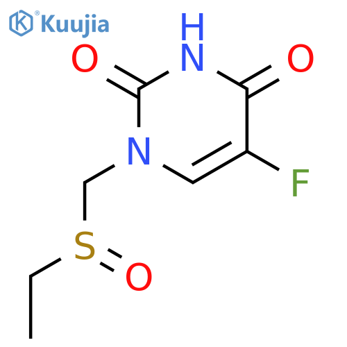 2,4(1H,3H)-Pyrimidinedione, 1-[(ethylsulfinyl)methyl]-5-fluoro- structure
