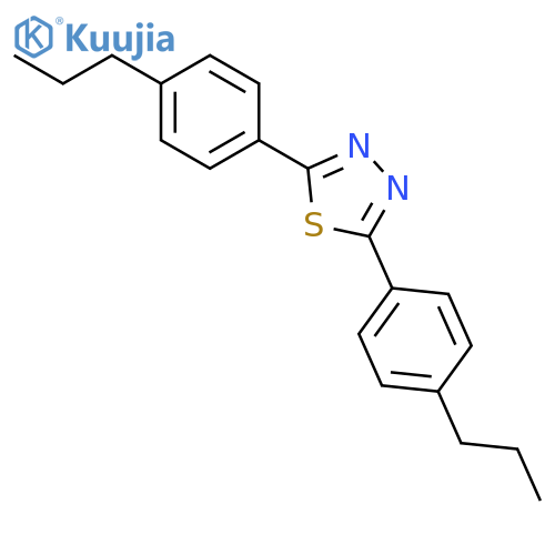 1,3,4-Thiadiazole, 2,5-bis(4-propylphenyl)- structure