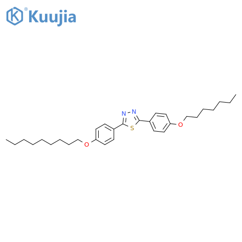 1,3,4-Thiadiazole, 2-[4-(heptyloxy)phenyl]-5-[4-(nonyloxy)phenyl]- structure