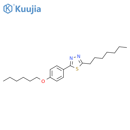 1,3,4-Thiadiazole, 2-heptyl-5-[4-(hexyloxy)phenyl]- structure