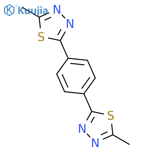 1,3,4-Thiadiazole, 2,2'-(1,4-phenylene)bis[5-methyl- structure