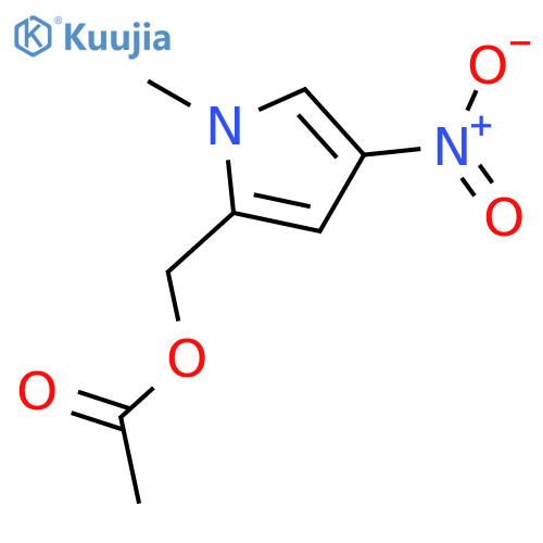 (1-methyl-4-nitro-1H-pyrrol-2-yl)methyl acetate structure