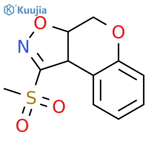 4H-[1]Benzopyrano[4,3-d]isoxazole, 3a,9b-dihydro-1-(methylsulfonyl)- structure