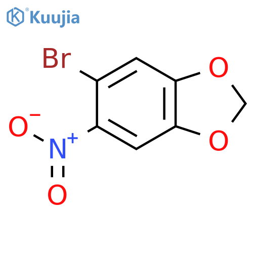 4-Bromo-5-nitro-1,2-methylenedioxybenzene structure