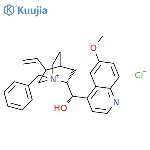 (S)-(1R,2R,4S,5R)-1-Benzyl-5-ethenyl-1-azoniabicyclo2.2.2octan-2-yl-(6-methoxyquinolin-4-yl)methanol Chloride structure