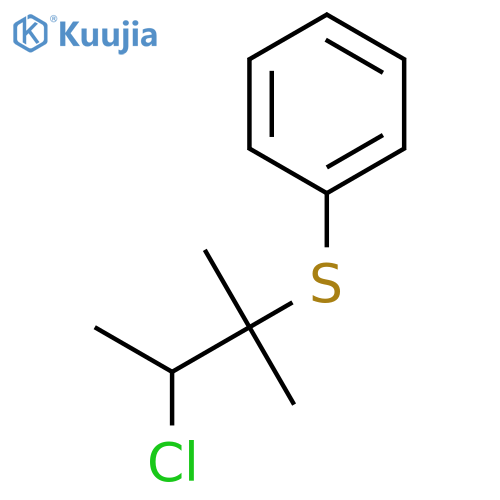 Benzene, [(2-chloro-1,1-dimethylpropyl)thio]- structure