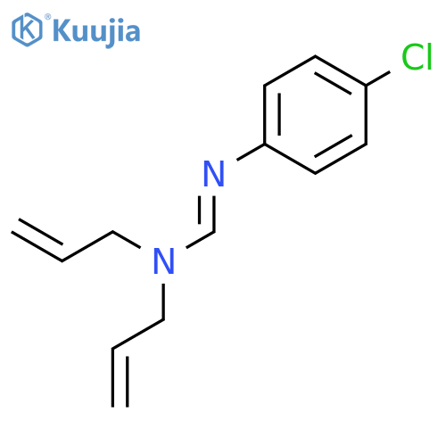 METHANIMIDAMIDE, N'-(4-CHLOROPHENYL)-N,N-DI-2-PROPENYL- structure
