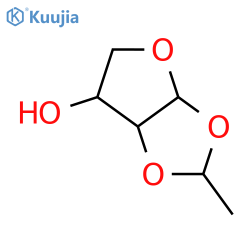 Furo[2,3-d]-1,3-dioxol-6-ol,tetrahydro-2-methyl-, [2S-(2a,3aa,6b,6aa)]- (9CI) structure