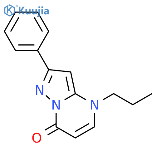 Pyrazolo[1,5-a]pyrimidin-7(4H)-one, 2-phenyl-4-propyl- structure
