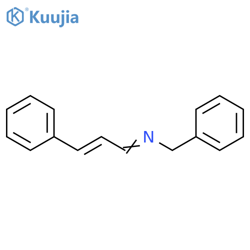 Benzenemethanamine, N-[(2E)-3-phenyl-2-propenylidene]- structure