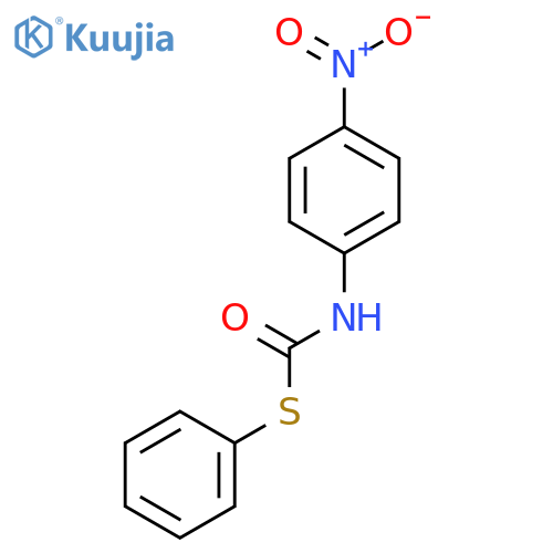 Carbamothioic acid, (4-nitrophenyl)-, S-phenyl ester structure