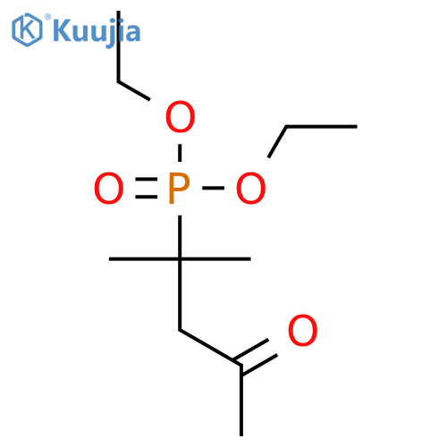 Phosphonic acid, (1,1-dimethyl-3-oxobutyl)-, diethyl ester structure