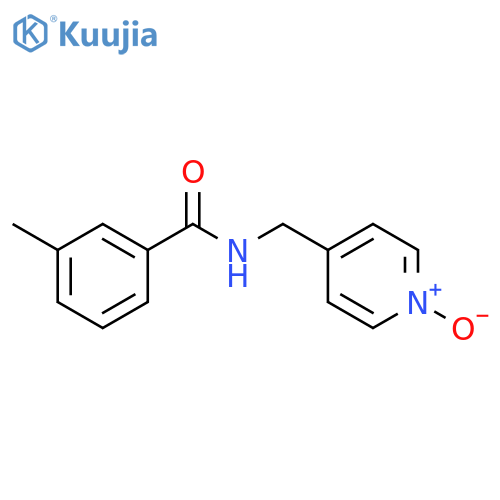Benzamide, 3-methyl-N-[(1-oxido-4-pyridinyl)methyl]- structure