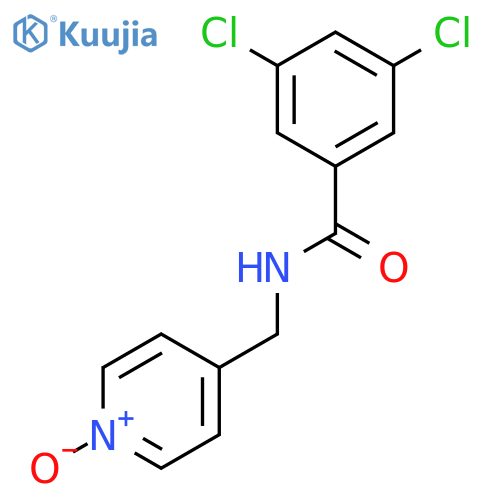 Benzamide, 3,5-dichloro-N-[(1-oxido-4-pyridinyl)methyl]- structure