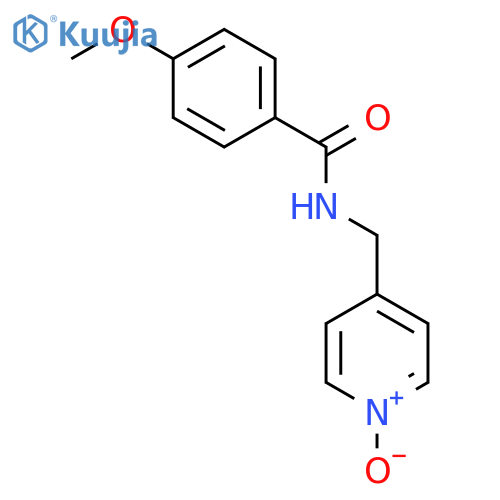 Benzamide, 4-methoxy-N-[(1-oxido-4-pyridinyl)methyl]- structure