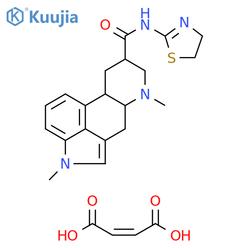 Ergoline-8-carboxamide, N-(4,5-dihydro-2-thiazolyl)-1,6-dimethyl-, (8β)-, (2Z)-2-butenedioate (1:1) (9CI) structure