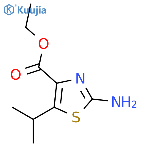 Ethyl2-amino-5-isopropylthiazole-4-carboxylate structure