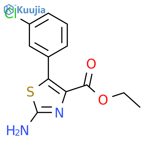Ethyl2-amino-5-(3-chlorophenyl)thiazole-4-carboxylate structure