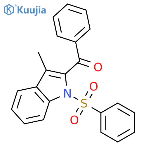 1H-Indole, 2-benzoyl-3-methyl-1-(phenylsulfonyl)- structure