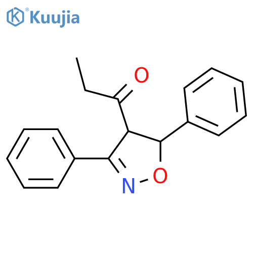 1-(4,5-Dihydro-3,5-diphenylisoxazol-4-yl)-1-propanone structure