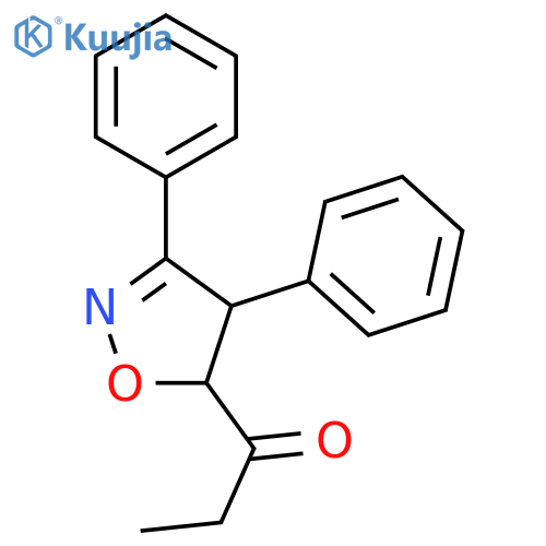 1-(4,5-Dihydro-3,4-diphenylisoxazol-5-yl)-1-propanone structure
