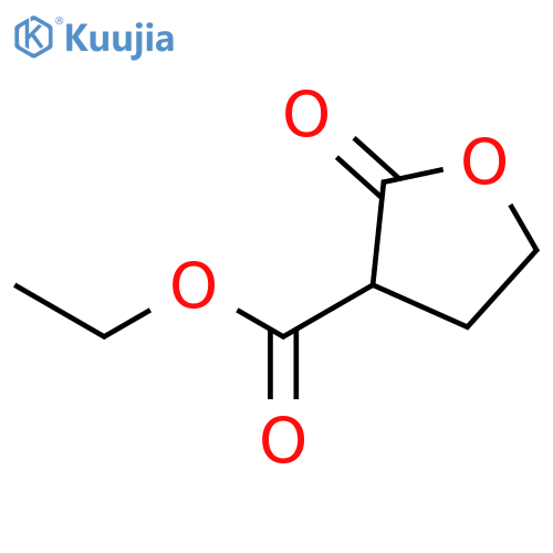 Ethyl 2-oxotetrahydrofuran-3-carboxylate structure