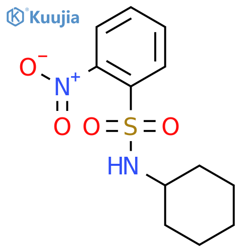 Benzenesulfonamide,N-cyclohexyl-2-nitro- structure