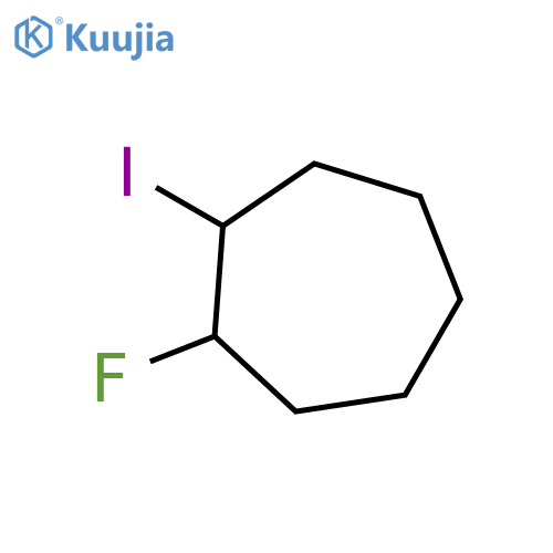 Cycloheptane, 1-fluoro-2-iodo- structure