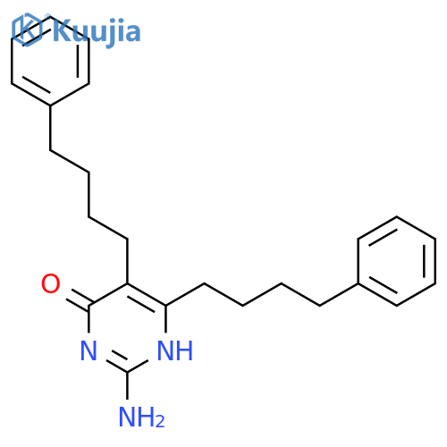 4(3H)-Pyrimidinone, 2-amino-5,6-bis(4-phenylbutyl)- structure