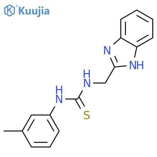 1-(1h-benzimidazol-2-ylmethyl)-3-(3-methylphenyl)thiourea structure